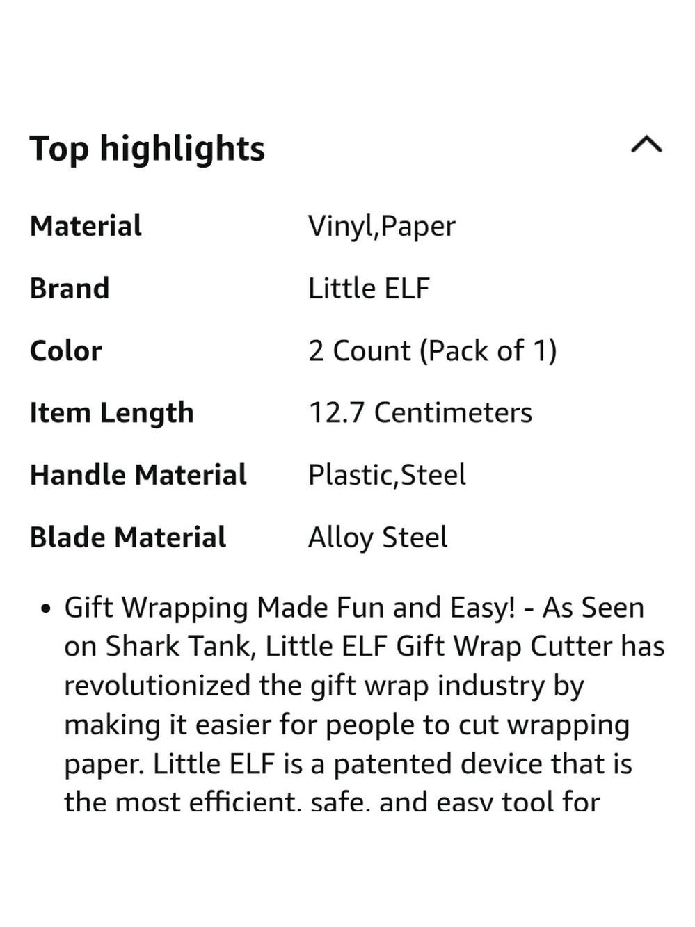 Little Elf Green Gift Wrap Cutter Christmas Paper Cutter 2 Included - Picture 11 of 12